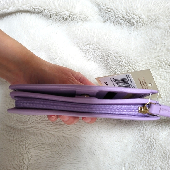 NWT! RADLEY LONDON Medium Purple Leather Bifold Wallet! - Picture 6 of 12